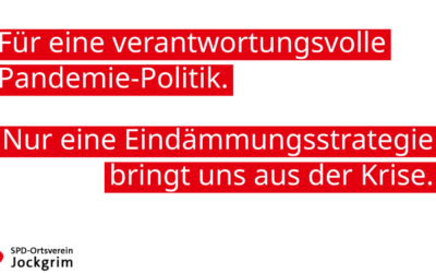 Für eine verantwortungsvolle Pandemie-Politik.